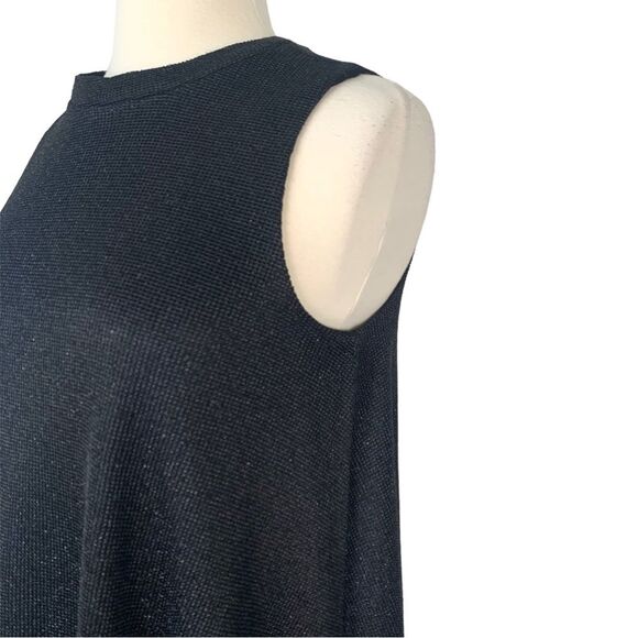 Heart Soul Black Glitter Knit Sleeveless Mini Dress NWT - Picture 2 of 7